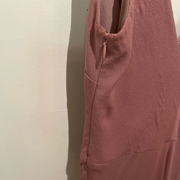 Line + Dot Pink Bias Maxi Dress - Picture 5 of 6